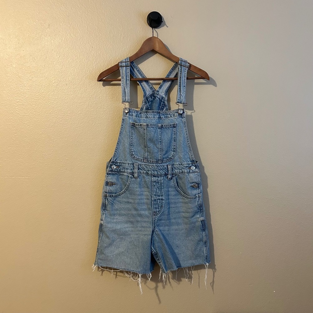 American Eagle Overalls Jean Denim Short Overalls Summer XXS